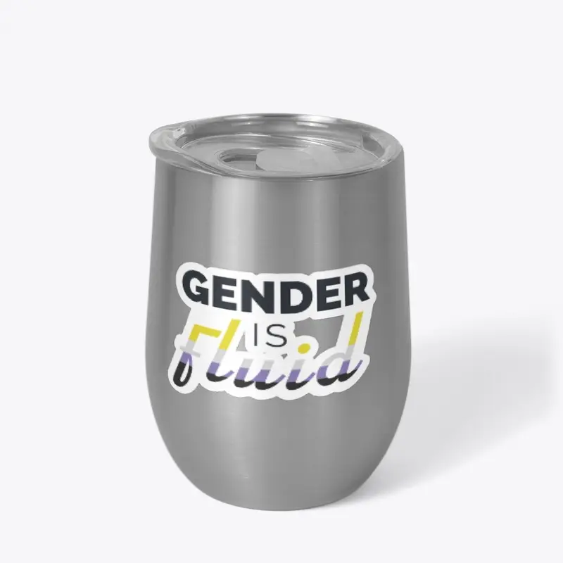 Gender is Fluid (nonbinary flag edition)